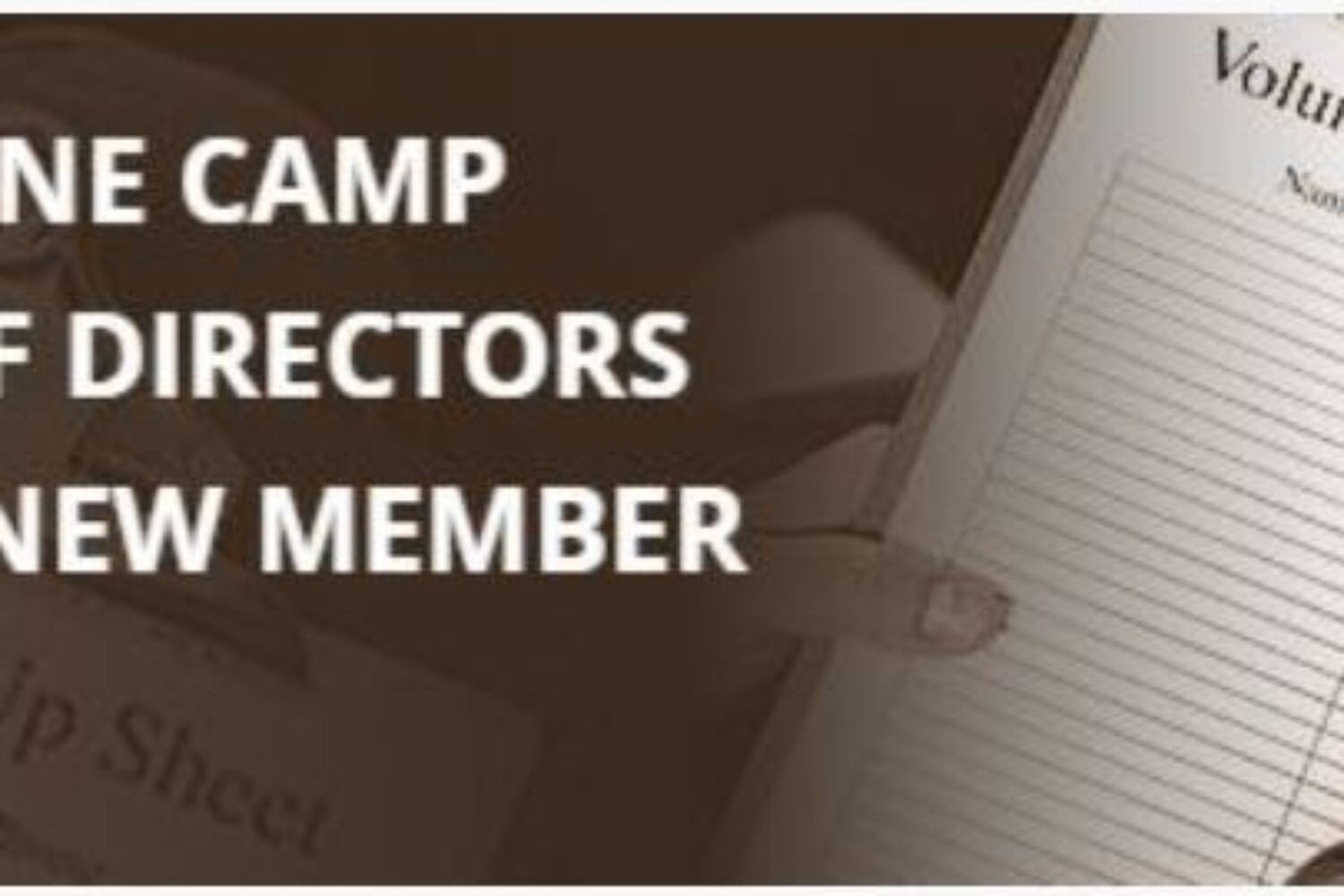 Red Pine Camp Board of Directors Call for New Member
